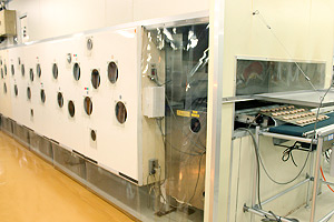 Tokyo Sakusaku Brulee being produced with the System Depoly Evolution II and Tunnel Oven