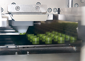 Matcha Cookies in production