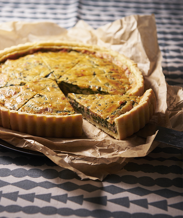 Quiche with Spinach and Bacon