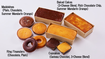 自社製品の焼き菓子10 種類