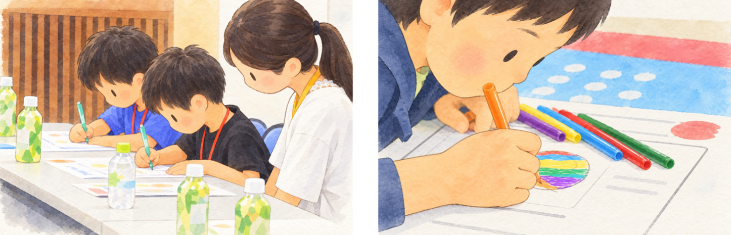商品企画シートに取り組む様子