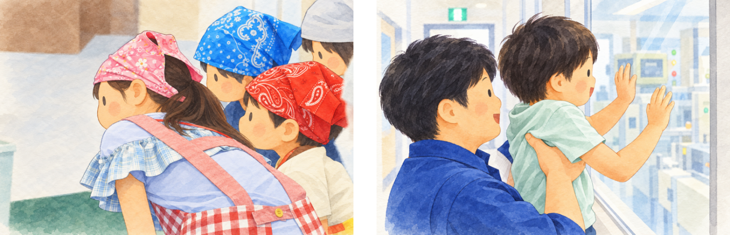 工場見学の様子